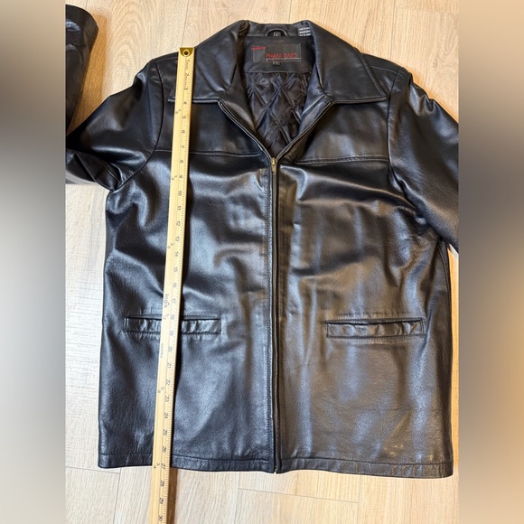 Phase Two size L Men's Black Leather Jacket - Picture 13 of 13